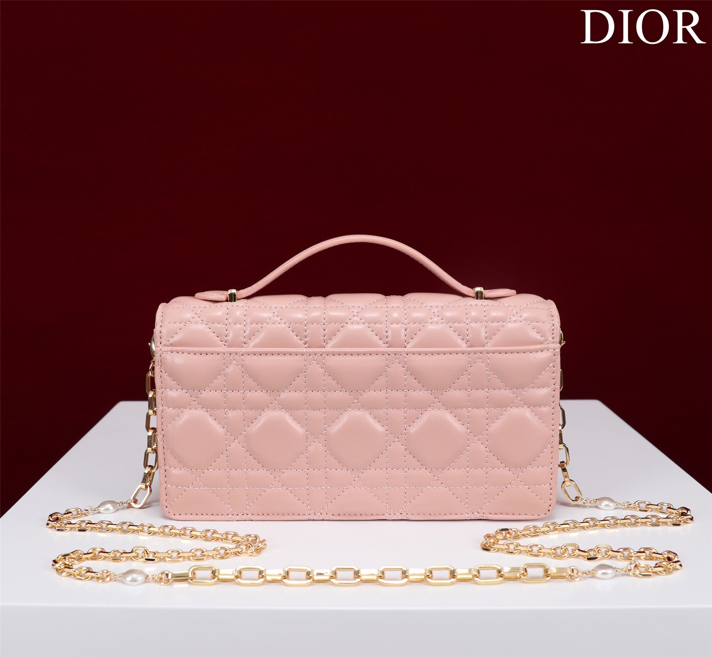 My Dior Mini Bag Pink Cannage Lambskin